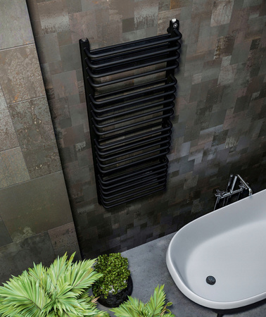 GRZEJNIK DEKORACYJNY DIWA 1170x640 CZARNY MAT