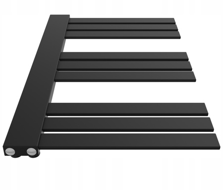 Grzejnik łazienkowy AKO 80/50 czarny struktura