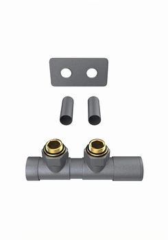 Zestaw nietermostatyczny do grzejnika antracyt