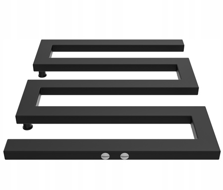 GRZEJNIK ŁAZIENKOWY KNOT 65/55 CZARNY MAT 341W