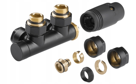 ZAWÓR DO GRZEJNIKA 50 MM CZARNY