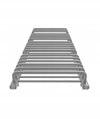 GRZEJNIK DEKORACYJNY DIWA 570x640 SREBRNY