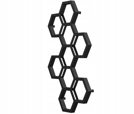 GRZEJNIK ŁAZIENKOWY BEE 122/72 CZARNY MAT 455W