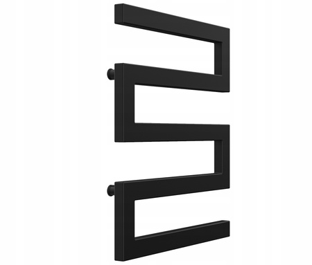 GRZEJNIK ŁAZIENKOWY KNOT 65/55 CZARNY MAT 341W