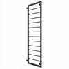 GRZEJNIK ŁAZIENKOWY DELAR 1200x350 CZARNY MAT 275W