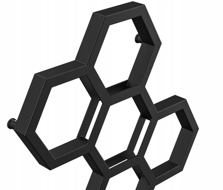 GRZEJNIK ŁAZIENKOWY BEE 122/72 CZARNY MAT 455W
