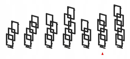 GRZEJNIK DEKORACYJNY kAT 1110x360 ANTRACYT 360W