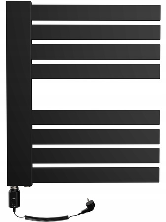 Grzejnik elektryczny łazienkowy 60/40 czarny poł