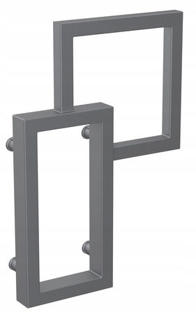 Grzejnik łazienkowy SENA 58/39 antracyt struktura