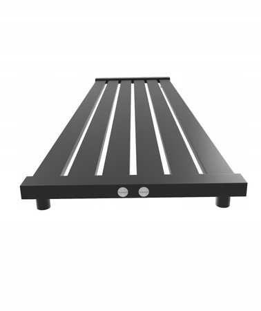 GRZEJNIK DEKORACYJNY KASJO 160x38 CZARNY MAT 561W