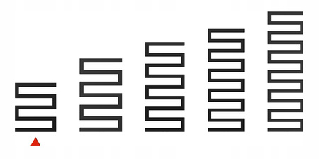 GRZEJNIK ŁAZIENKOWY KNOT 65/55 CZARNY MAT 341W