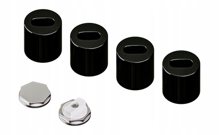 GRZEJNIK DEKORACYJNY EWA 570x675 CZARNY POŁYSK