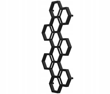 GRZEJNIK ŁAZIENKOWY BEE 145/72 CZARNY MAT 549W