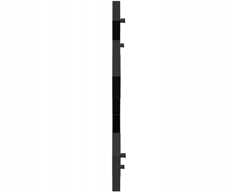 GRZEJNIK ŁAZIENKOWY BEE 122/72 CZARNY POŁYSK 455W