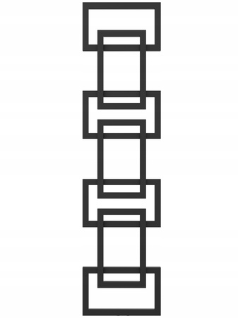 Grzejnik dekoracyjny EMIN 171/39 czarny mat