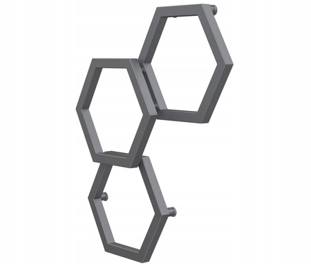 Grzejnik łazienkowy NOWI 78/64 antracyt 299w