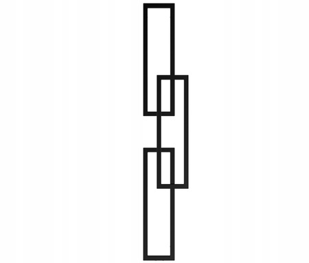 GRZEJNIK ŁAZIENKOWY ELZA 171/30 CZARNY POŁYSK 411W