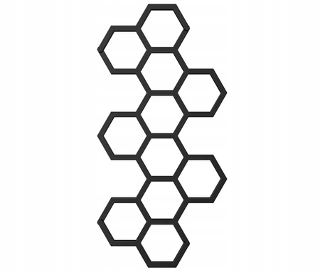 GRZEJNIK ŁAZIENKOWY BEE 145/72 CZARNY POŁYSK 549W