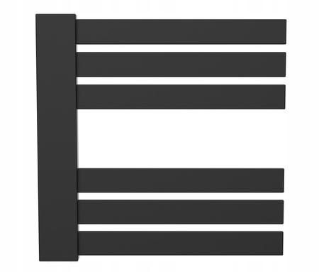 Grzejnik łazienkowy AKO 50/50 czarny struktura