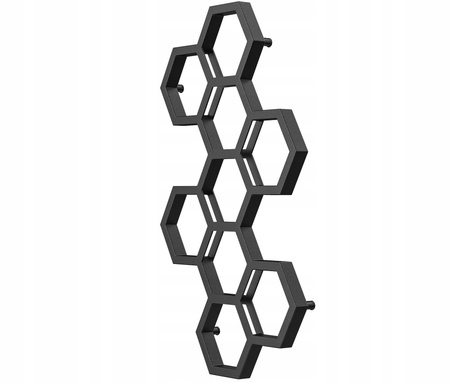 GRZEJNIK ŁAZIENKOWY BEE 122/72 CZERŃ GLAMOUR 455W