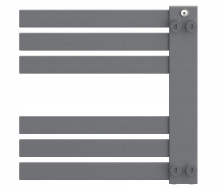 Grzejnik łazienkowy AKO 50/60 antracyt struktura