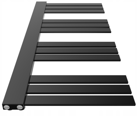 Grzejnik łazienkowy AKO 110/40 czarny połysk