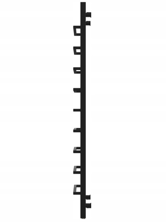Grzejnik łazienkowy KAFU 120/53 czarny mat 441w