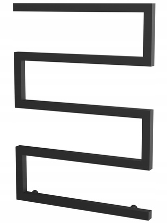 Grzejnik łazienkowy dekoracyjny 75/55 czarny mat