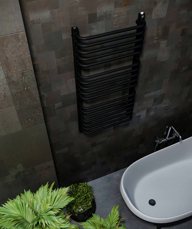 GRZEJNIK ŁAZIENKOWY REINA CZARNY MAT