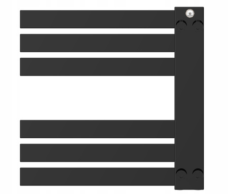 Grzejnik łazienkowy AKO 50/50 czarny połysk