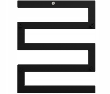 GRZEJNIK ŁAZIENKOWY KNOT 65/55 CZARNY MAT 341W