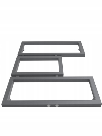 Grzejnik łazienkowy ALASKA 80/60 antracyt stuktura