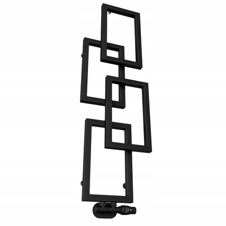 GRZEJNIK DEKORACYJNY kAT 1110x360 CZARNY MAT 360W