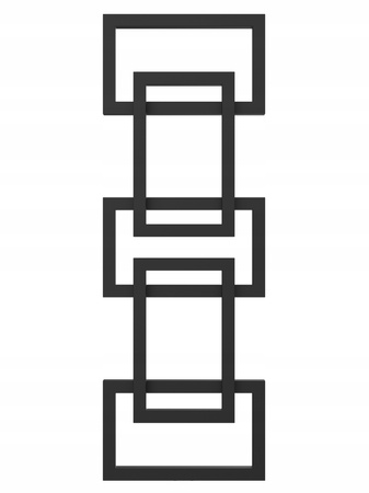Grzejnik dekoracyjny EMIN 122/39 czarny struktura