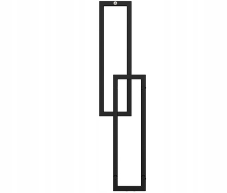 GRZEJNIK ŁAZIENKOWY ELZA 123/30 CZARNY POŁYSK 274W
