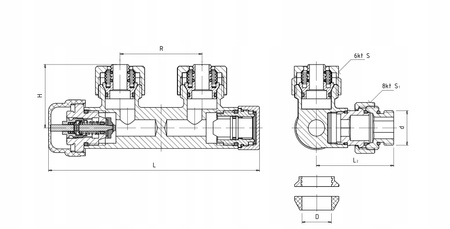 ZESTAW DO GRZEJNIKA DUOPLEX BIAŁY