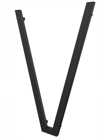 Grzejnik dekoracyjny łazienkowy 100/70 czarny mat