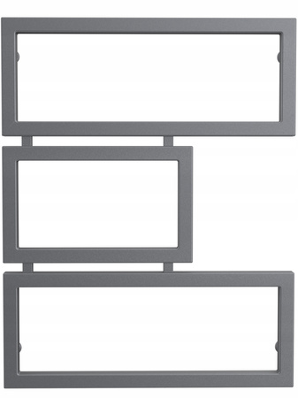 Grzejnik łazienkowy ALASKA 80/60 antracyt stuktura