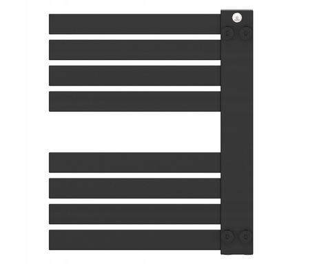 Grzejnik łazienkowy WOS 60/50 czarny strukt 334w