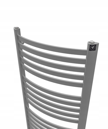 GRZEJNIK DEKORACYJNY EWA 1570x675 SREBRNY