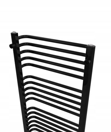 GRZEJNIK DEKORACYJNY REINA 1570x440 CZARNY POŁYSK