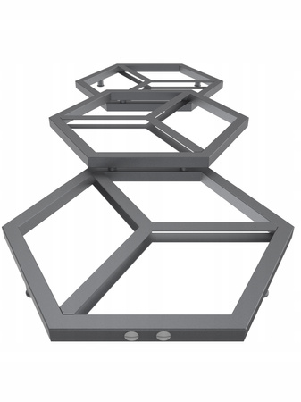 Grzejnik dekoracyjny łazienkowy 124/50 antracyt