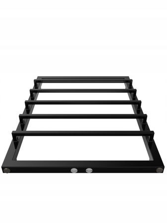 Grzejnik łazienkowy KAFU 70/53 czarny połysk 286w