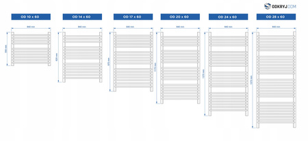 GRZEJNIK DEKORACYJNY REINA 1170x640 BIAŁY POŁYSK