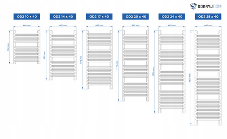 GRZEJNIK DEKORACYJNY DIWA 1370x440 ANTRACYT