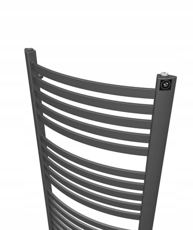 GRZEJNIK DEKORACYJNY EWA 1370x475 ANTRACYT