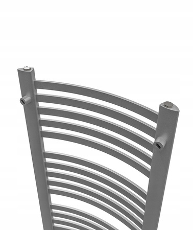 GRZEJNIK DEKORACYJNY EWA 1370x475 SREBRNY