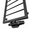 GRZEJNIK ŁAZIENKOWY DELAR 1200x350 CZARNY MAT 275W