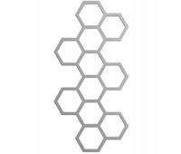 GRZEJNIK ŁAZIENKOWY BEE 145/72 SREBRNY 549W