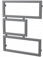 Grzejnik łazienkowy ALASKA 80/60 antracyt stuktura